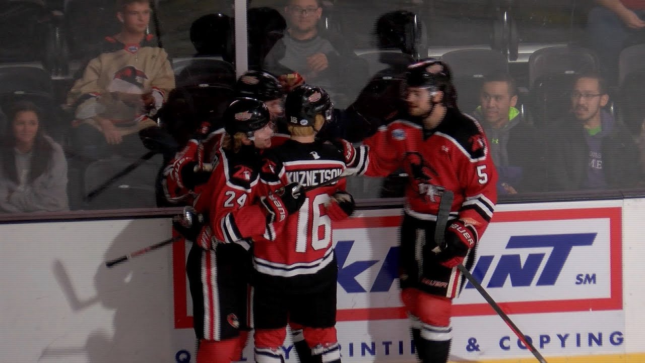 Lewis' two goals leads IceRays to 6-2 win over Rhinos