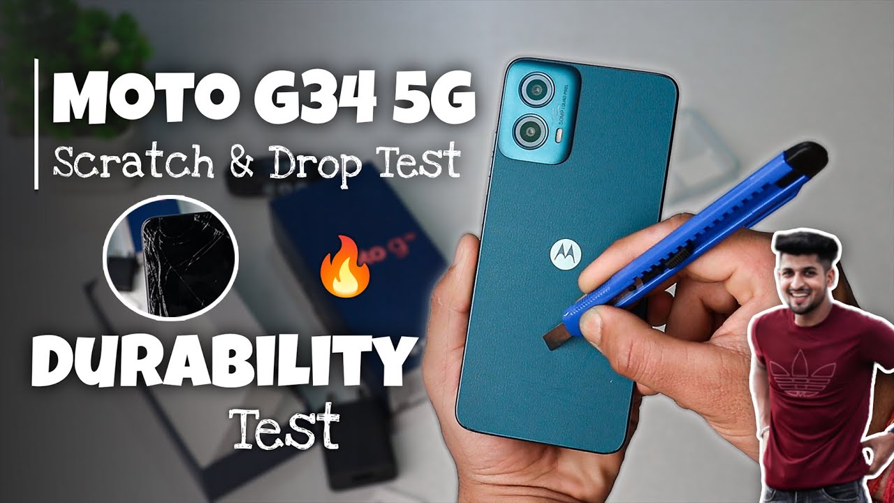 Moto G34 5G Durability Test | Scratch & Drop Test