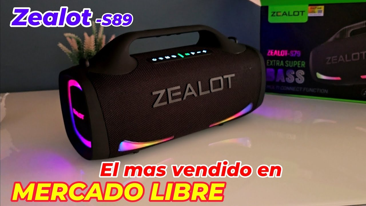 👌La más VENDIDA en Mercado Libre, Altavoz Zealot S79