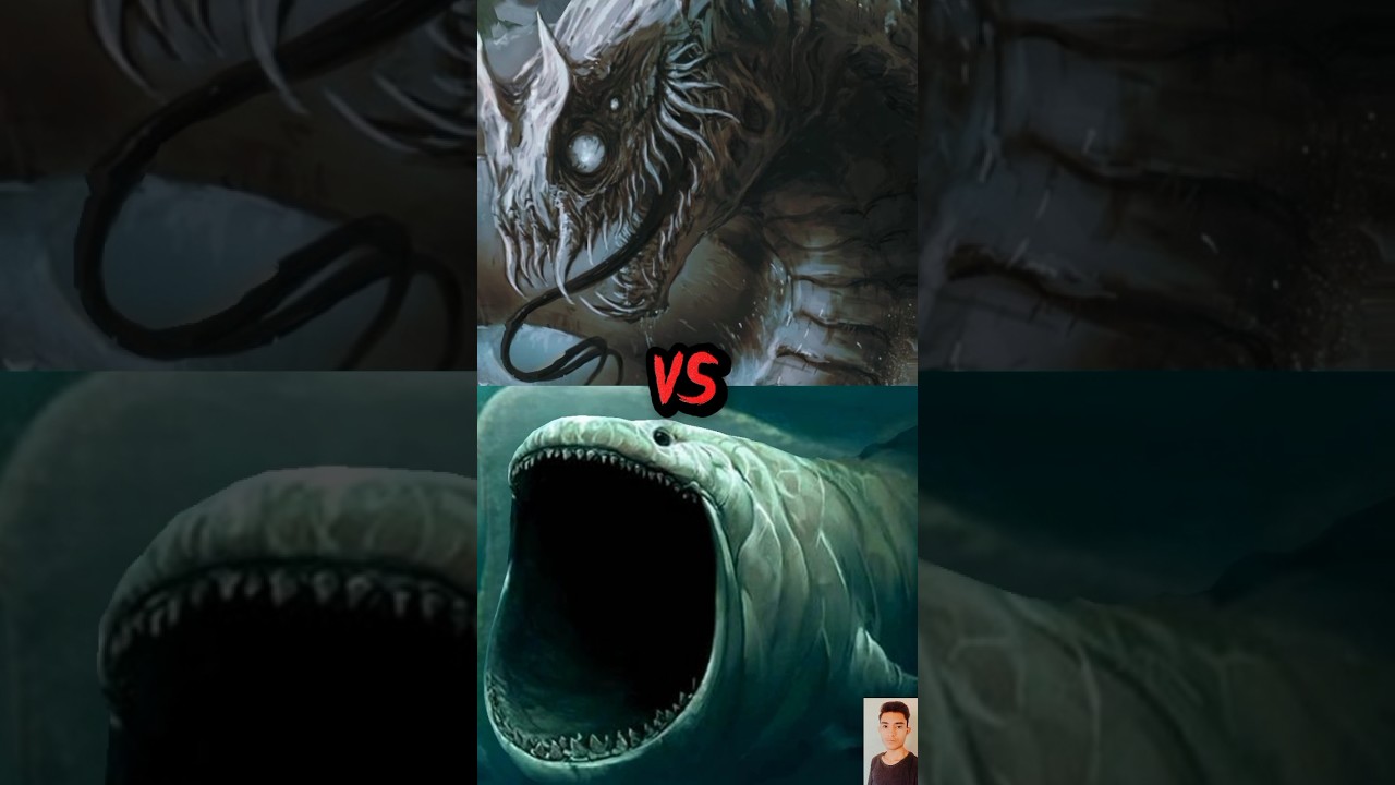 THE BLOOP VS KARKEN, SHARK, SEA MONSTER FIGHT👿😈 