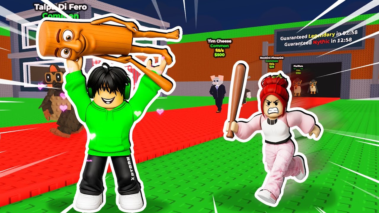 Nagnakaw si Esoni ng mga BrainRot Tung tung tung sahur sa Roblox | Steal a Brainrot  (Tagalog)
