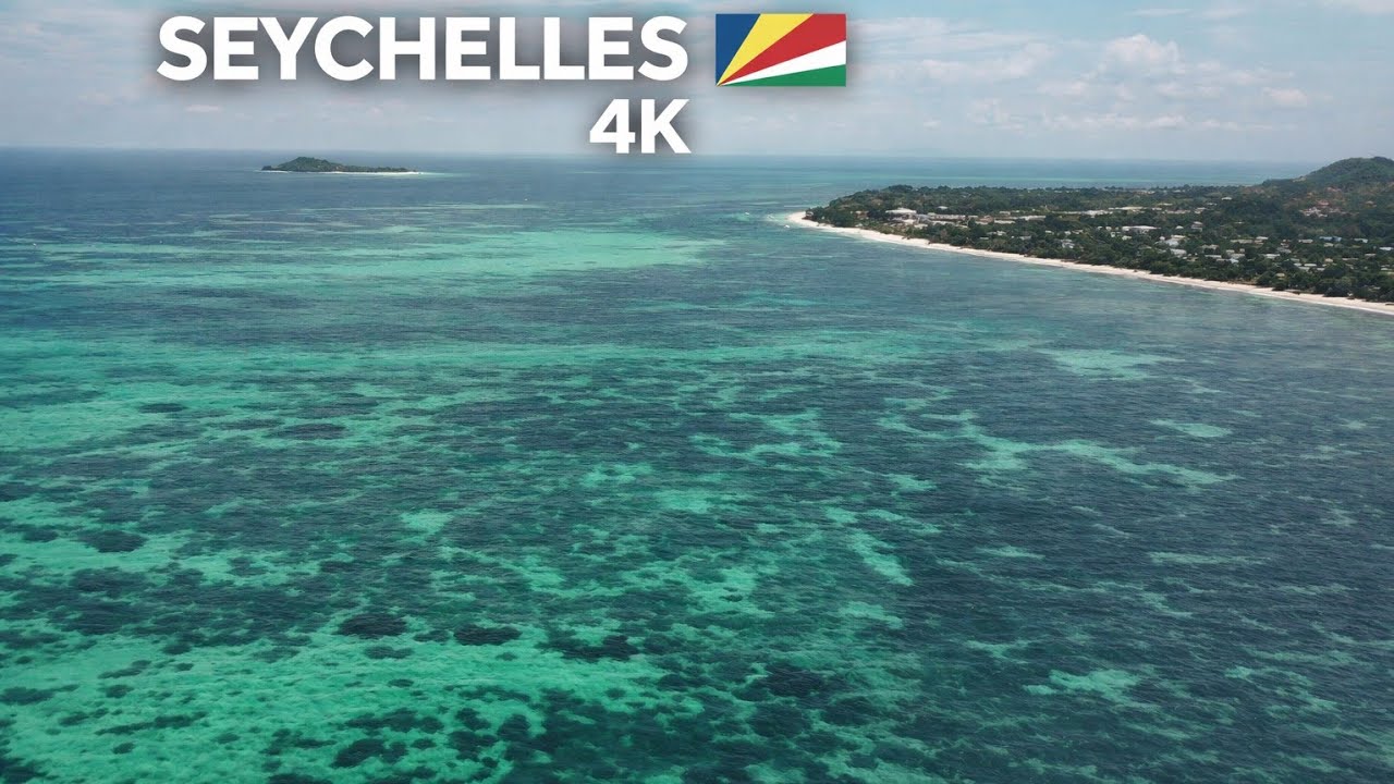 Praslin Paradise 🇸🇨 | Flying Over an Azure Lagoon (4K Drone)