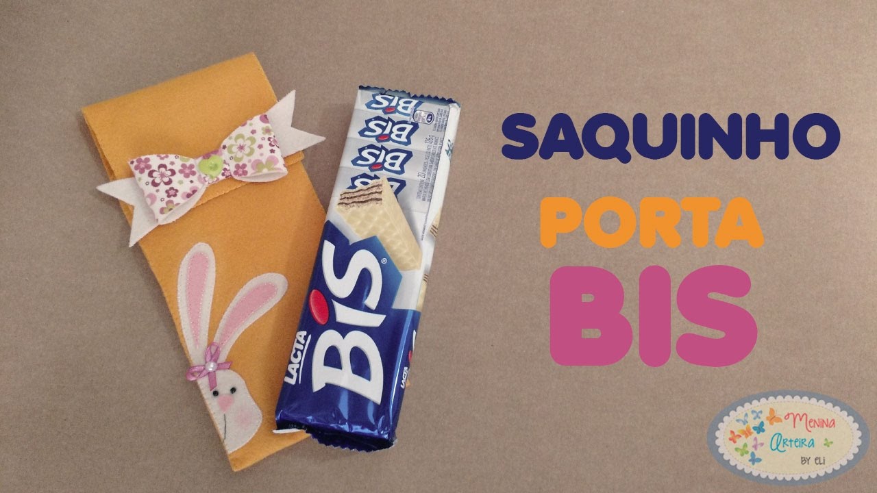 DIY Saquinho Porta Bis de Páscoa com Molde Gratuito #2 Páscoa - Passo a Passo