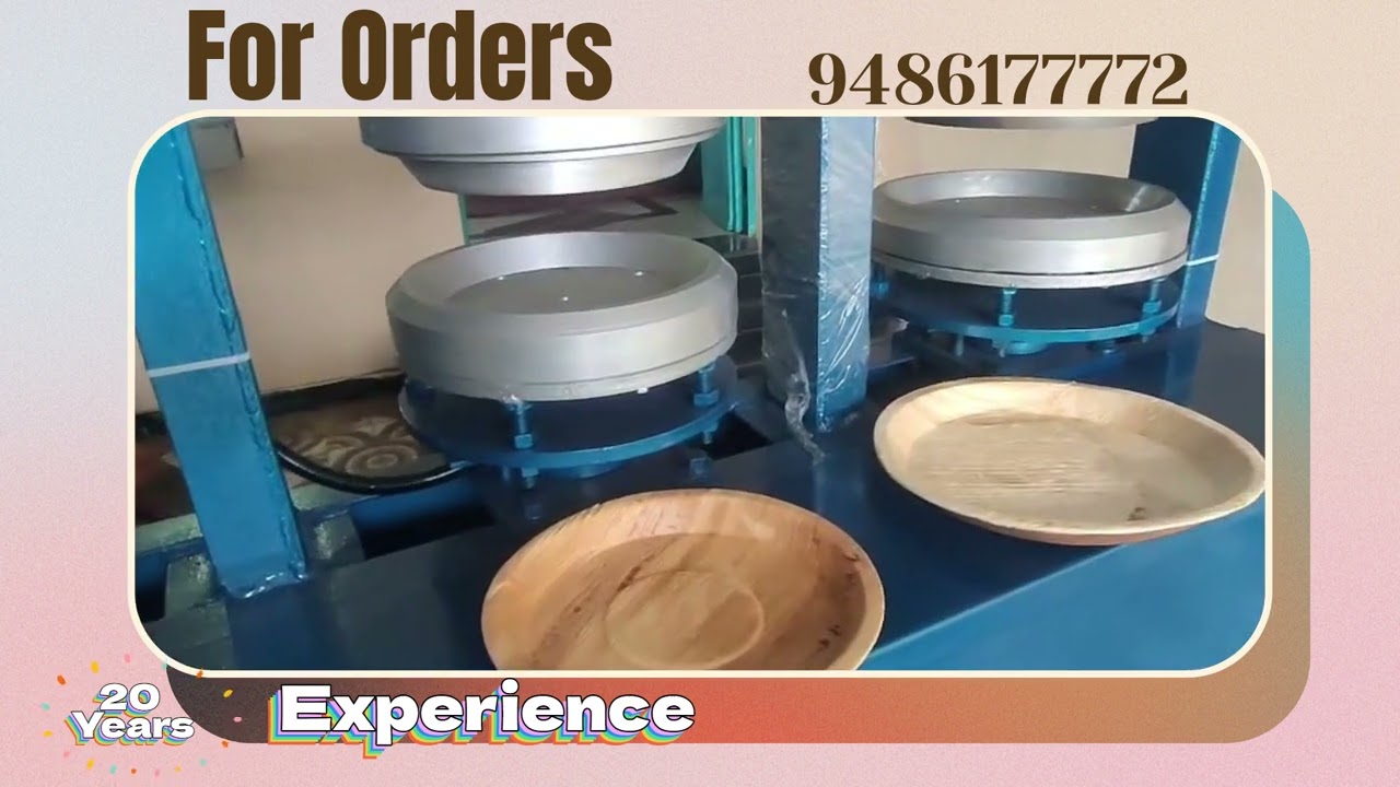 Call 94861 77772 Areca Plate Making Machine - Paper Plate Machine - Rotary Chekku Machine
