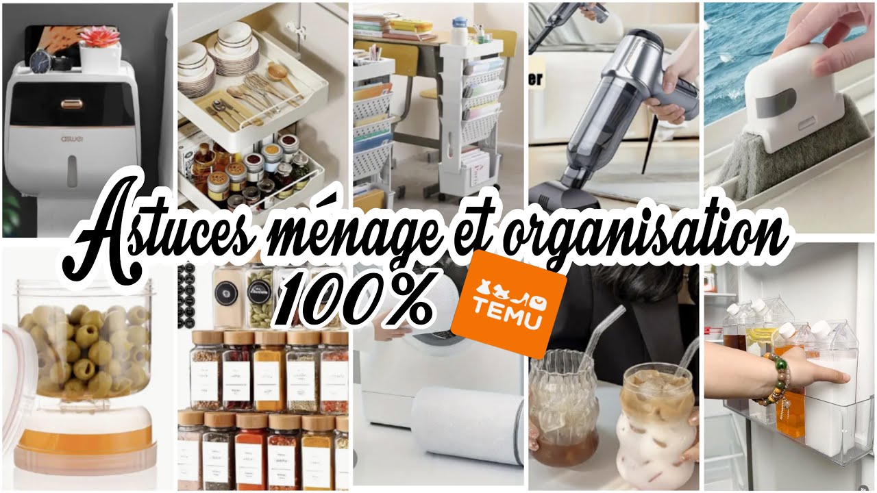 ASTUCES MÉNAGE & ORGANISATION 100%TEMU✨