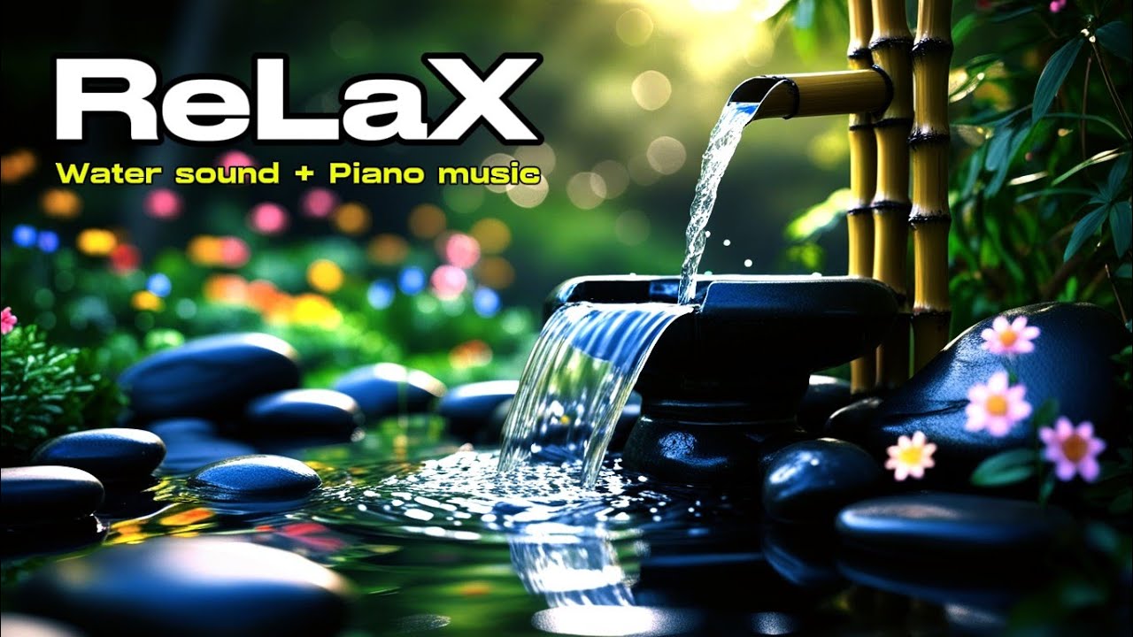 Relaxing Music and Soothing Water Sounds | Insomnia Relief, Calm Anxiety & Depression, Focus Work 