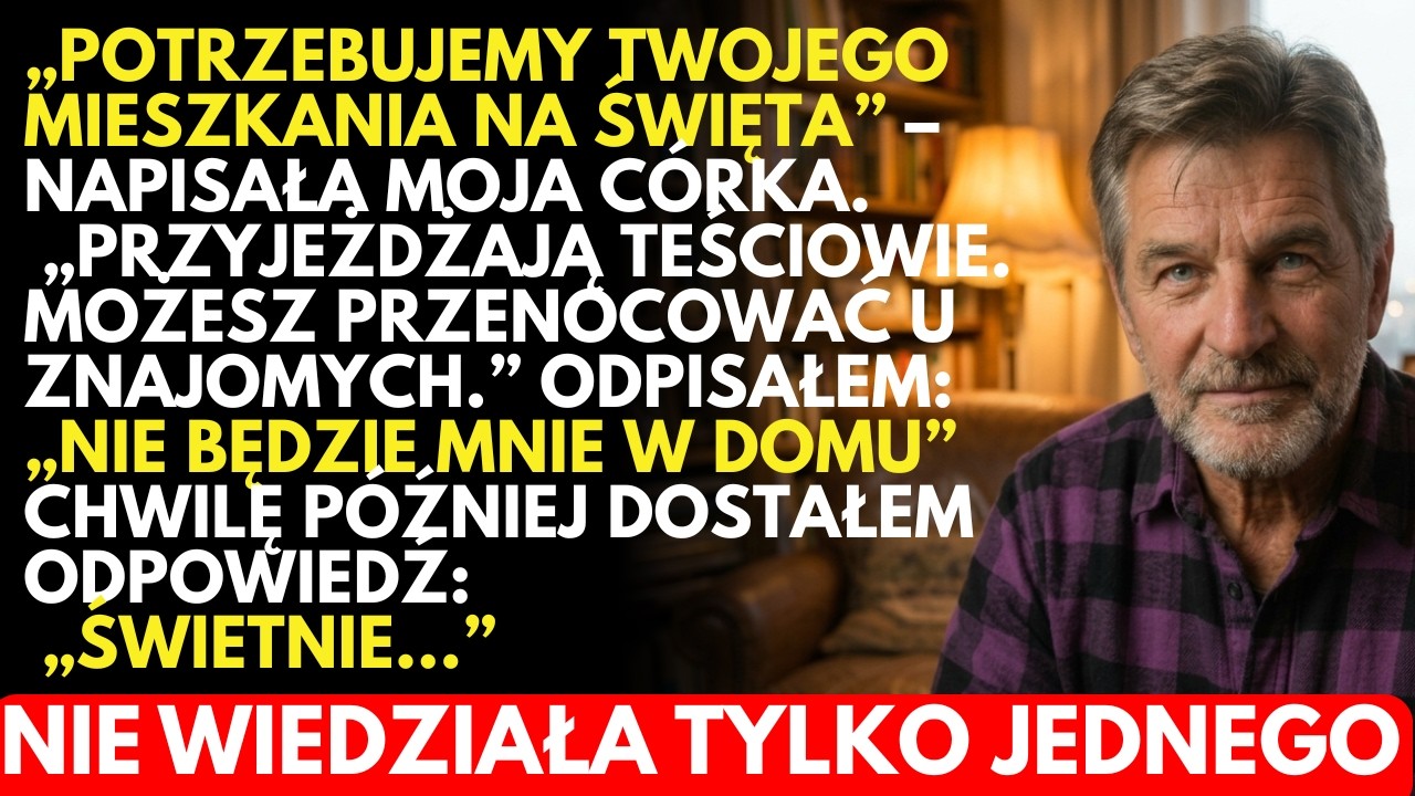 -Oddaj nam mieszkanie na ŚWIĘTA! – zażądała córka… Nie wiedziała, co ją CZEKA