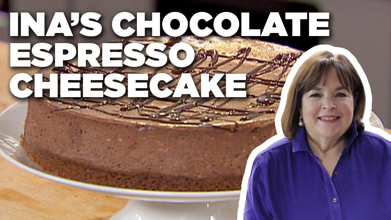 Ina Garten's Chocolate Espresso Cheesecake with Ganache | Barefoot Contessa | Food Network
