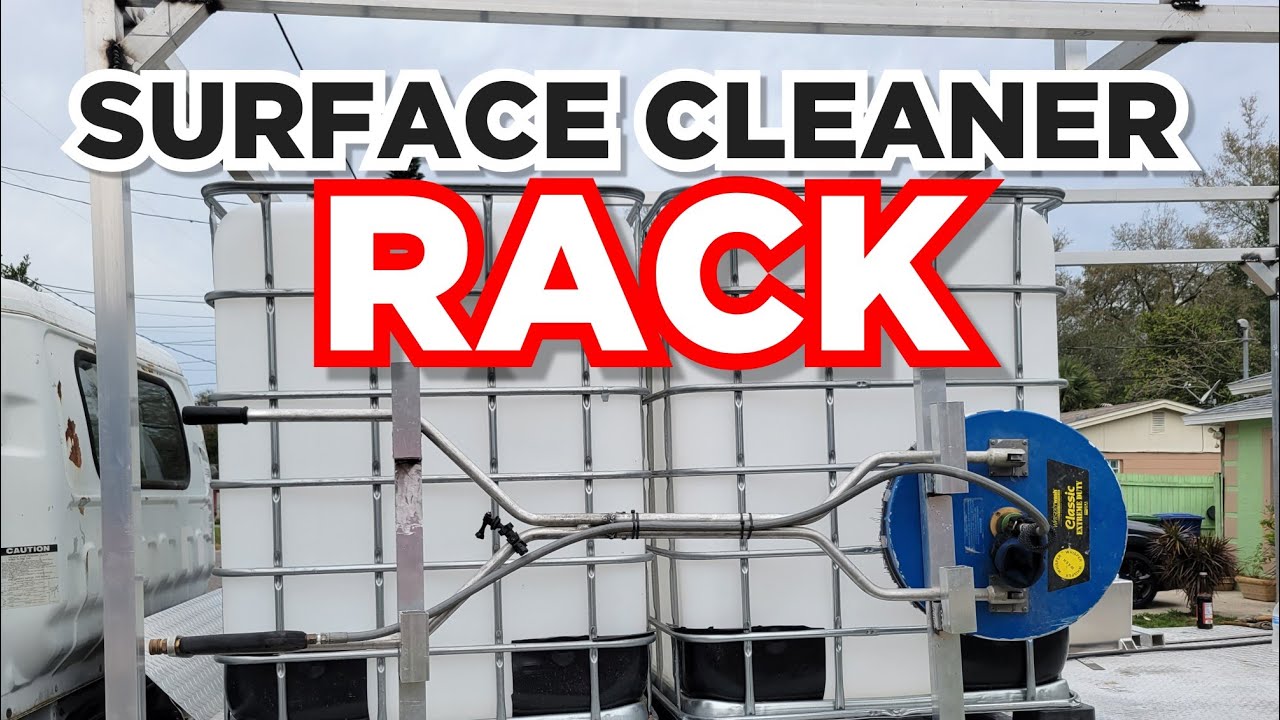Surface Cleaner Rack, Ladder Stoppers, And Custom Storage!