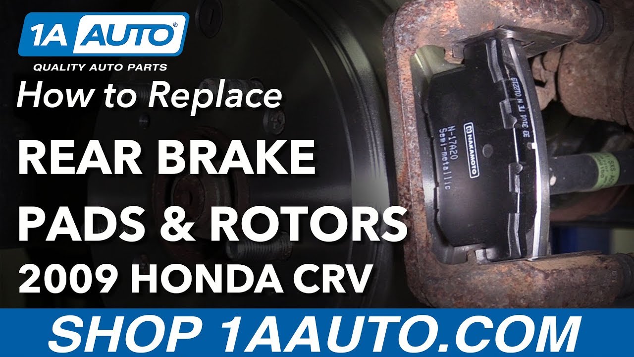 How to Replace Rear Brakes 07-11 Honda CR-V