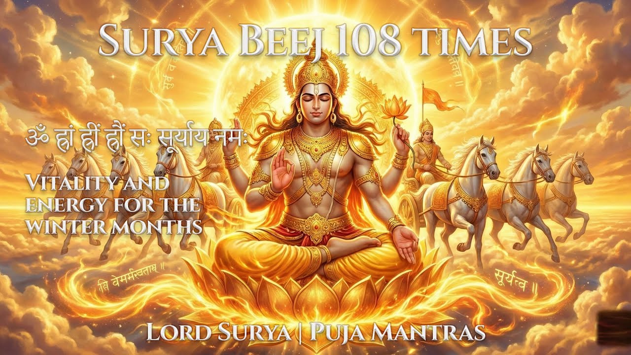 Surya Beej Mantra 108 Times | Makar Sankranti Special | Powerful Mantra for Health & Vitality