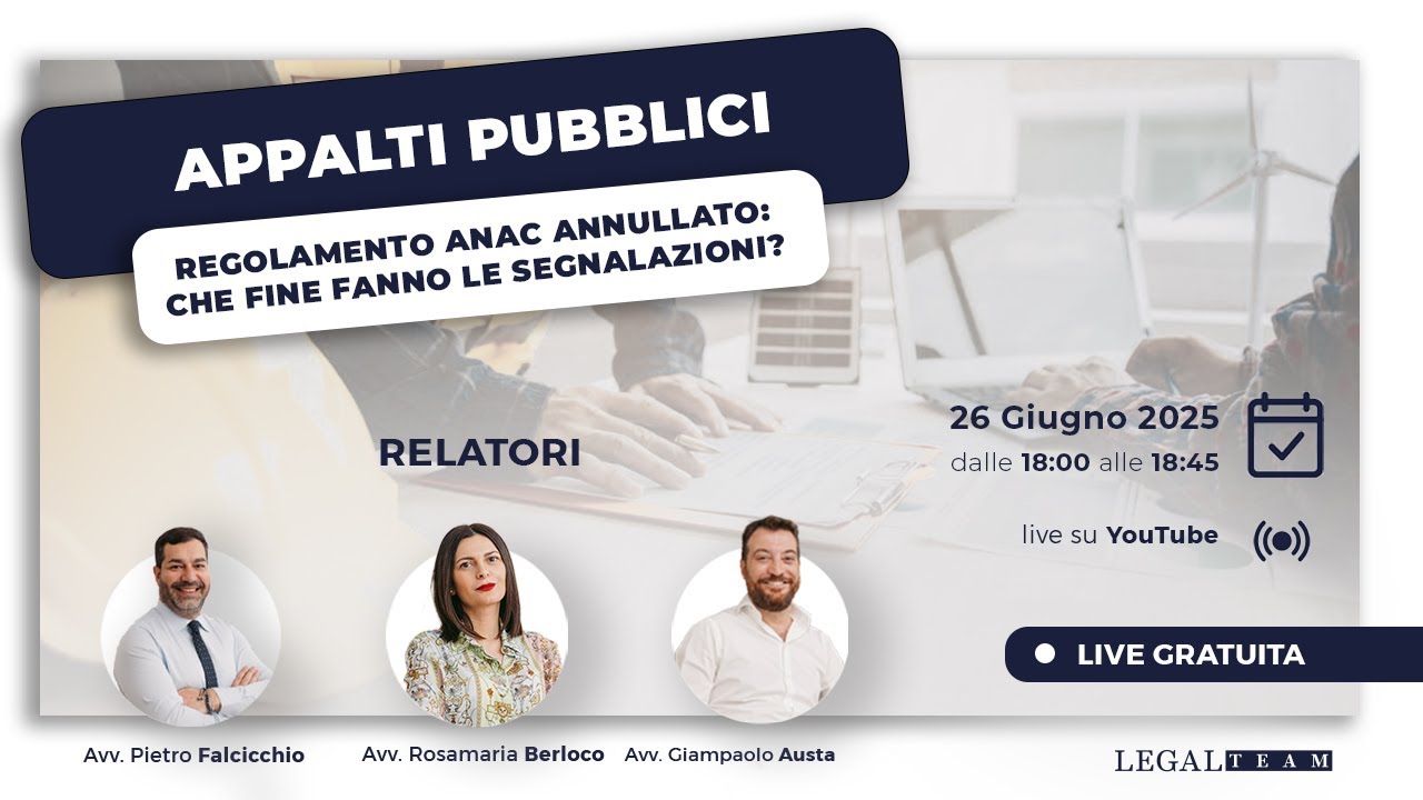 APPALTI PUBBLICI. Regolamento ANAC annullato: che fine fanno le segnalazioni?
