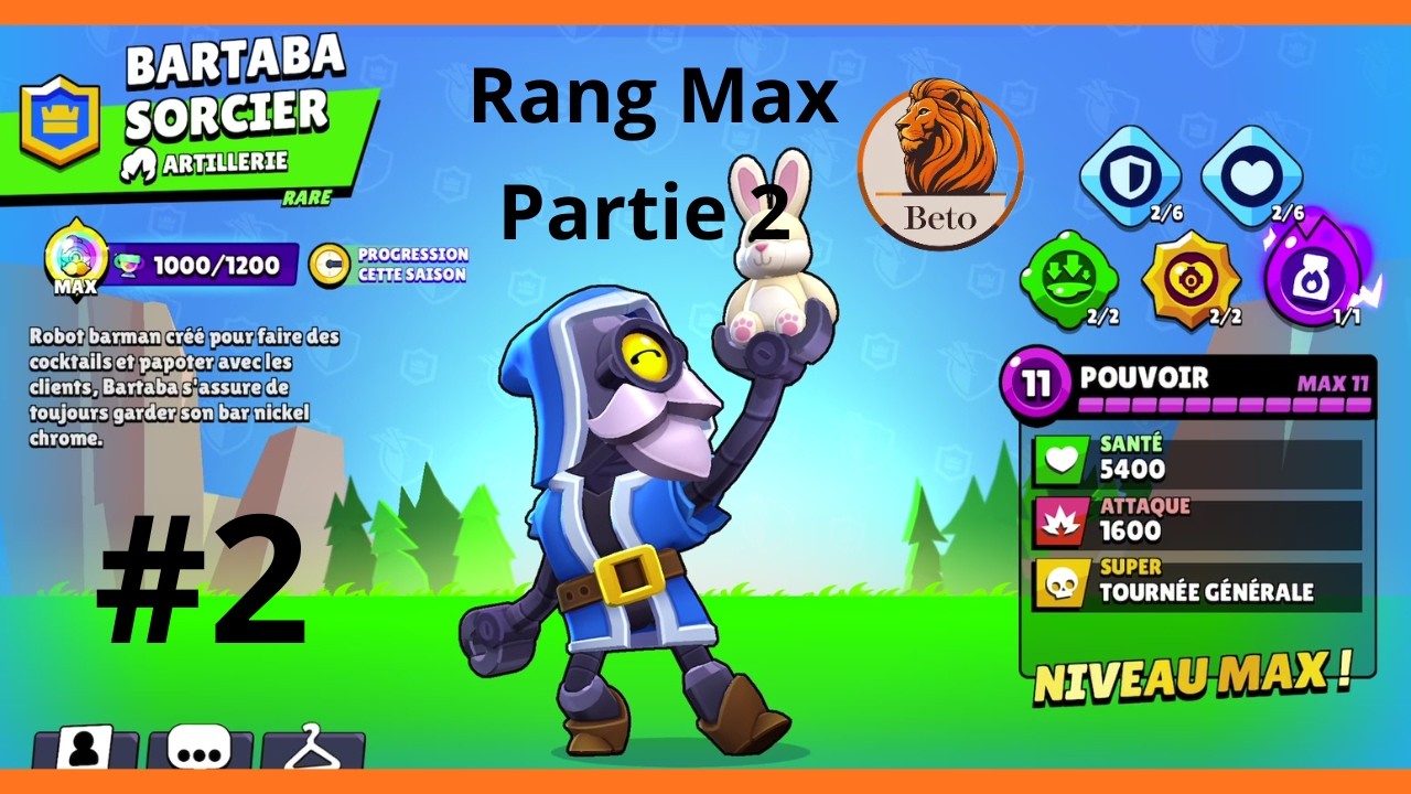 Bartaba Rang Max Partie 2 #bartaba #brawlstars #gameplayfr