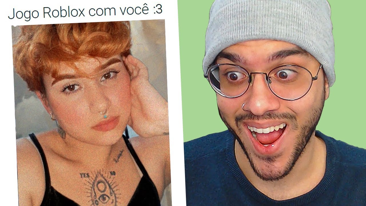 PAGUEI UMA GAROTA PRA JOGAR ROBLOX COMIGO E...