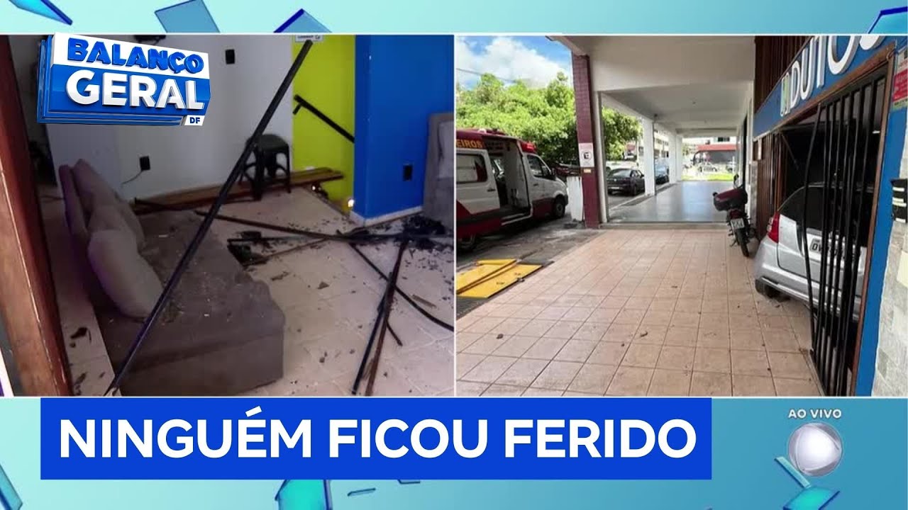 Motorista confunde pedais do carro e invade loja na Asa Norte, em Brasília | Balanço Geral DF