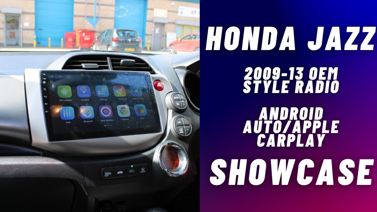 Honda Jazz Fit 2009-13 Radio Stereo upgrade to Android 11 CarPlay Auto Installation review