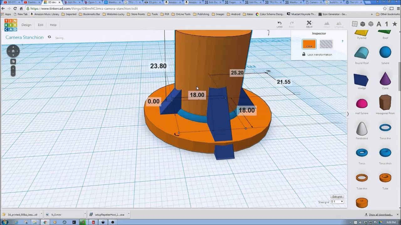 TinkerCad Workflows - Rapid Design Tricks & Supports