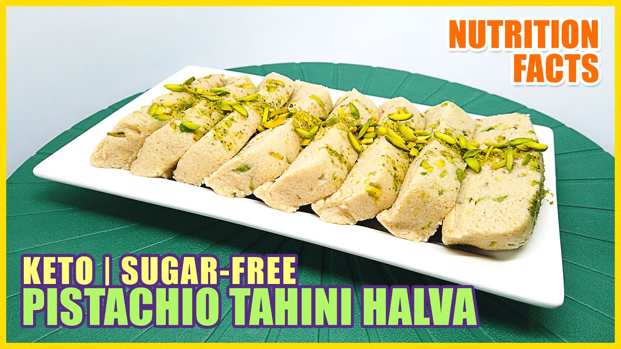 KETO PISTACHIO TAHINI HALVA