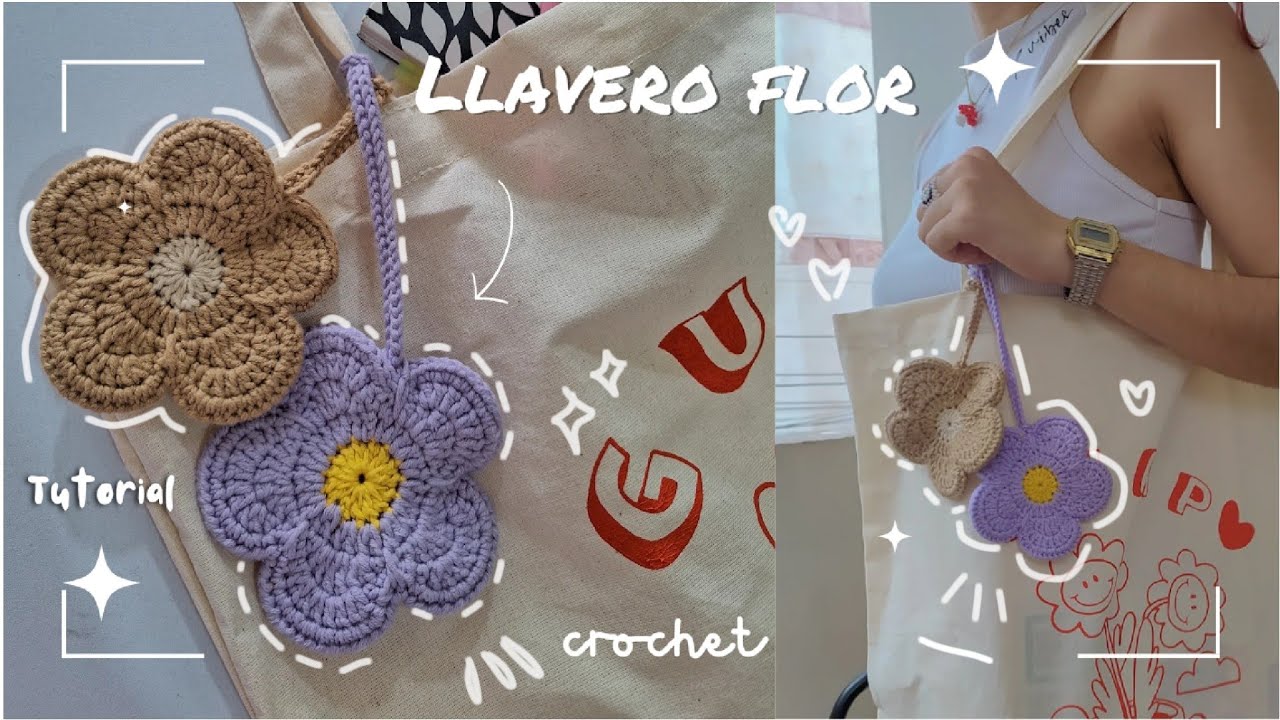Bolsito| Monedero a CROCHET 🌷 flor TUTORIAL paso a paso para principiantes