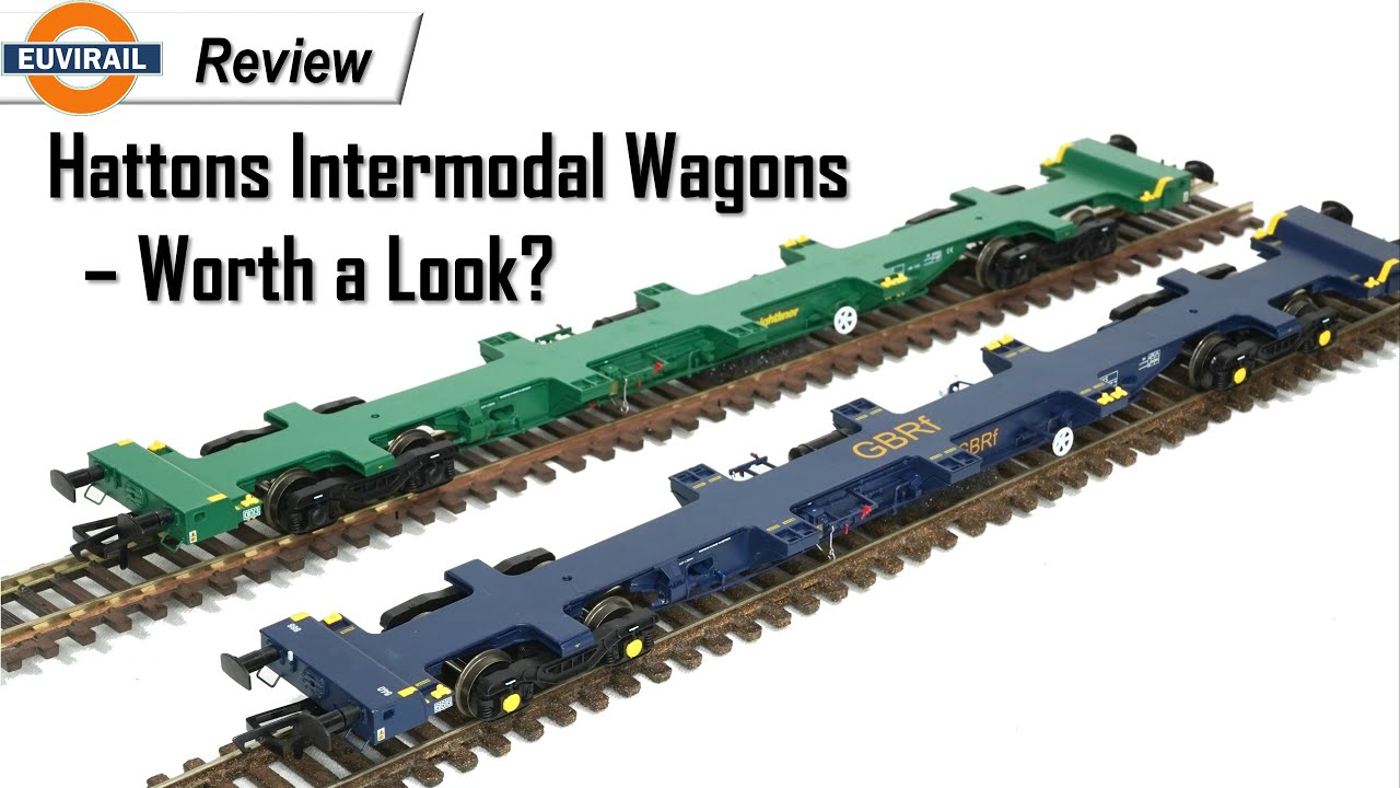 Review: Hattons Intermodal Wagons incl. H4-FEAE-001A (Freightliner) and H4-FEAS-001A (GBRF)