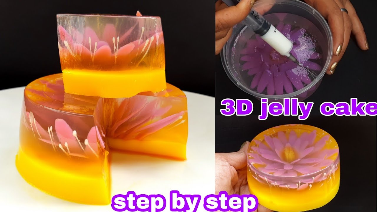 3D jelly Cake | How to make jelly cake केक की बिलकुल नयी डिजाइन Trending Cake | Easy cake decoration
