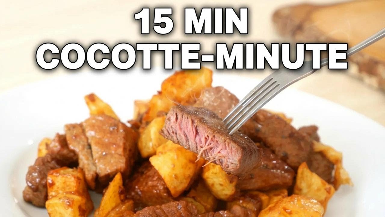 Ragoût de bœuf ultra tendre prêt en 15 minutes à la cocotte-minute