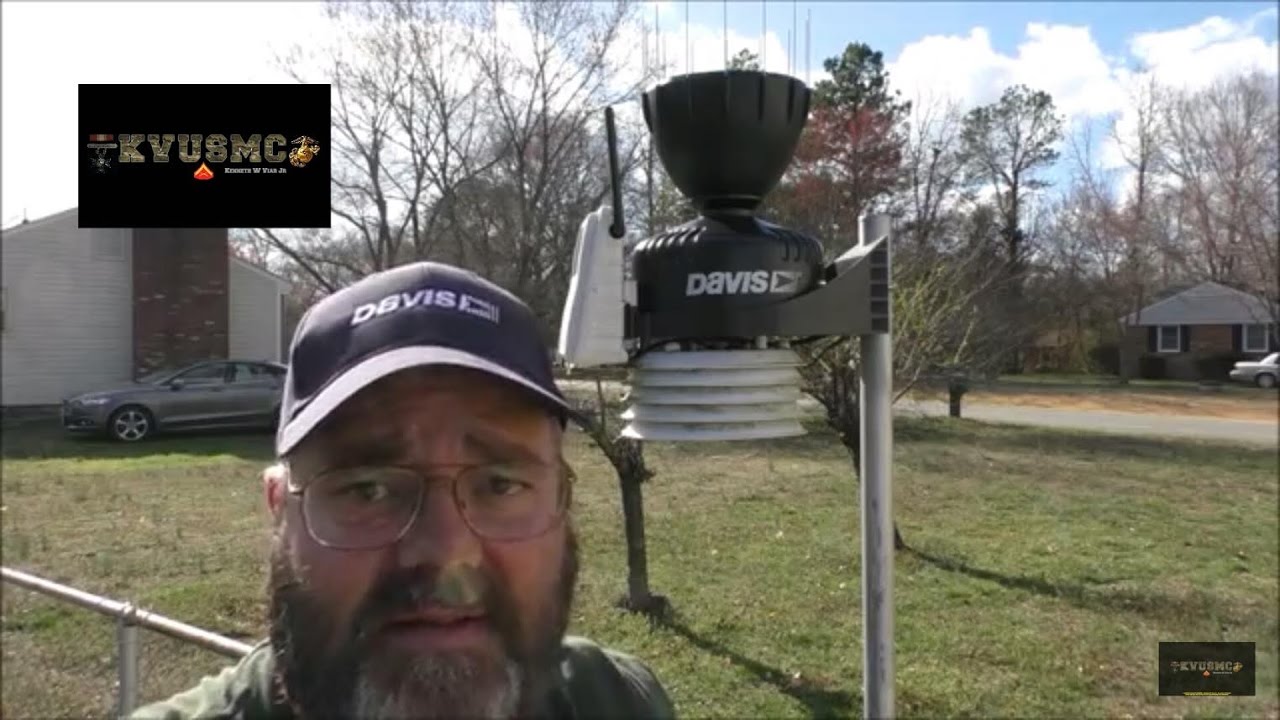 Davis Vantage Pro 2 Part # 6462 Spiked Rain AeroCone  Rain Collector Install By KVUSMC