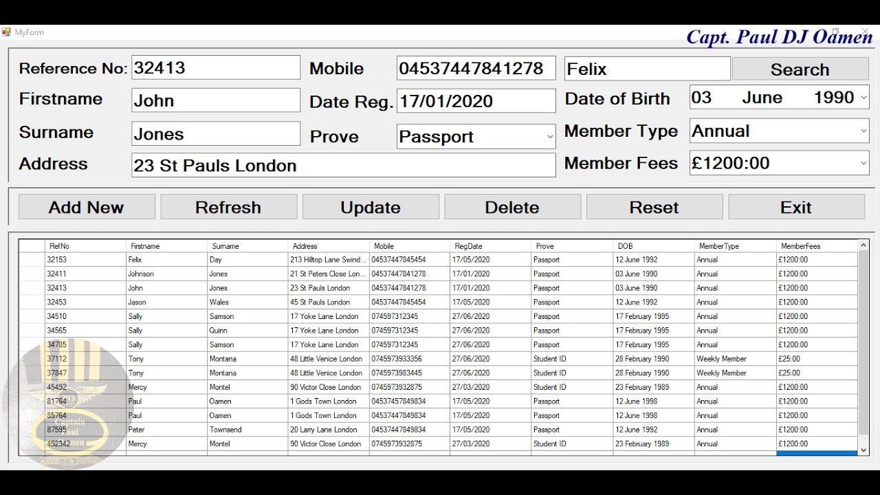 How to Create Data Entry Form using MySQL Database in Visual C++ - Full Tutorial