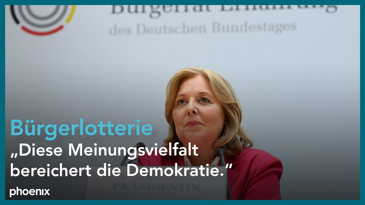 Bürgerlotterie: Statement von Bundestagspräsidentin Bärbel Bas am 21.07.23