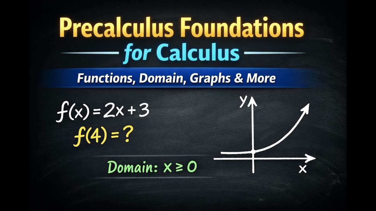 PreCalc foundations for Calculus