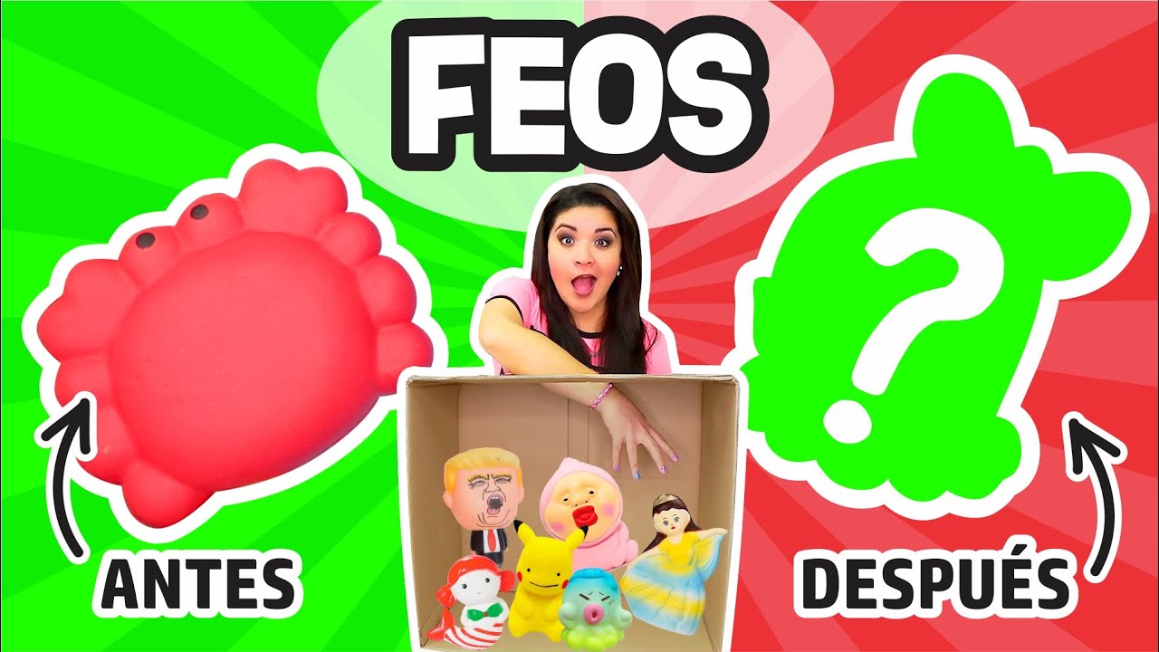 &iquest;QUE HAY en la CAJA? - Sacando y TRANSFORMANDO SQUISHIES FEOS ⭐ As&iacute; o m&aacute;s f&aacute;cil