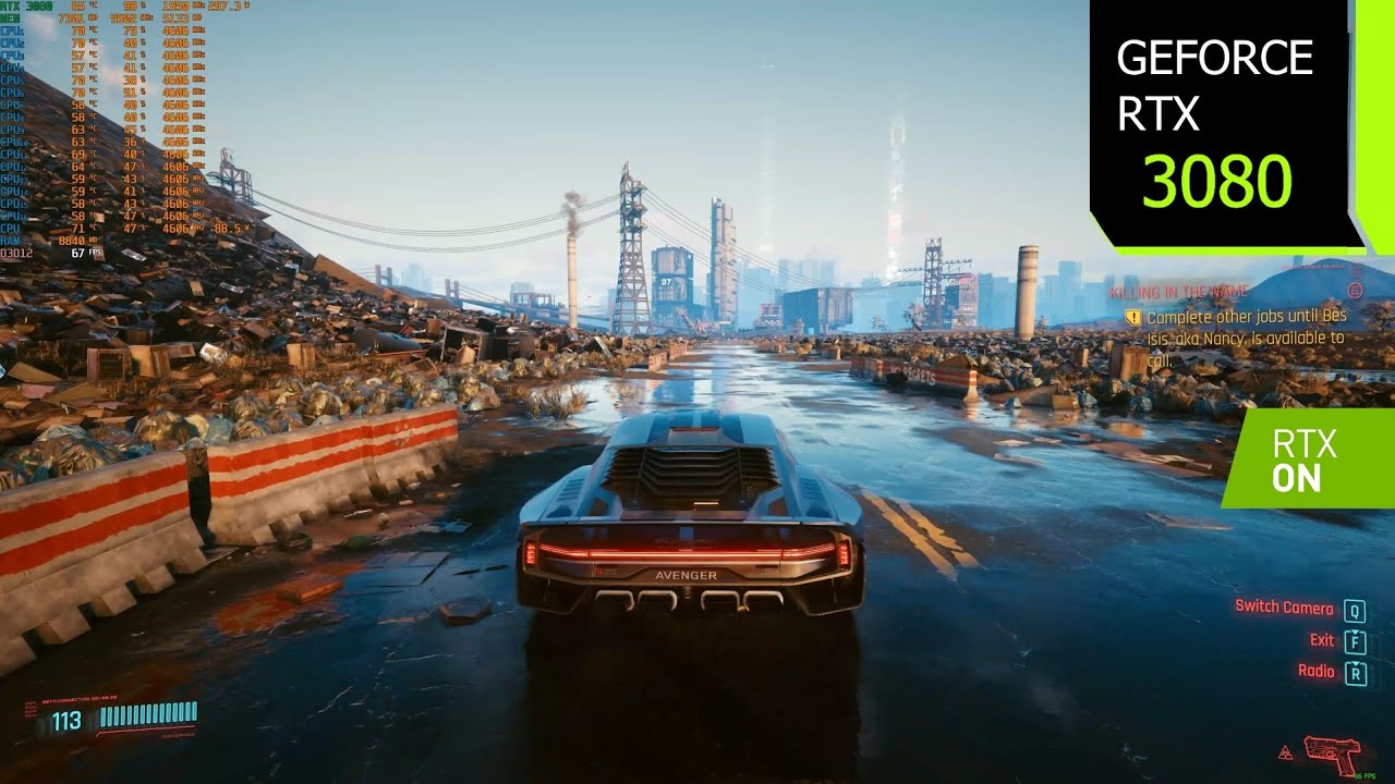Cyberpunk 2077 DLSS 2.1 | i7 10700F | RTX 3080