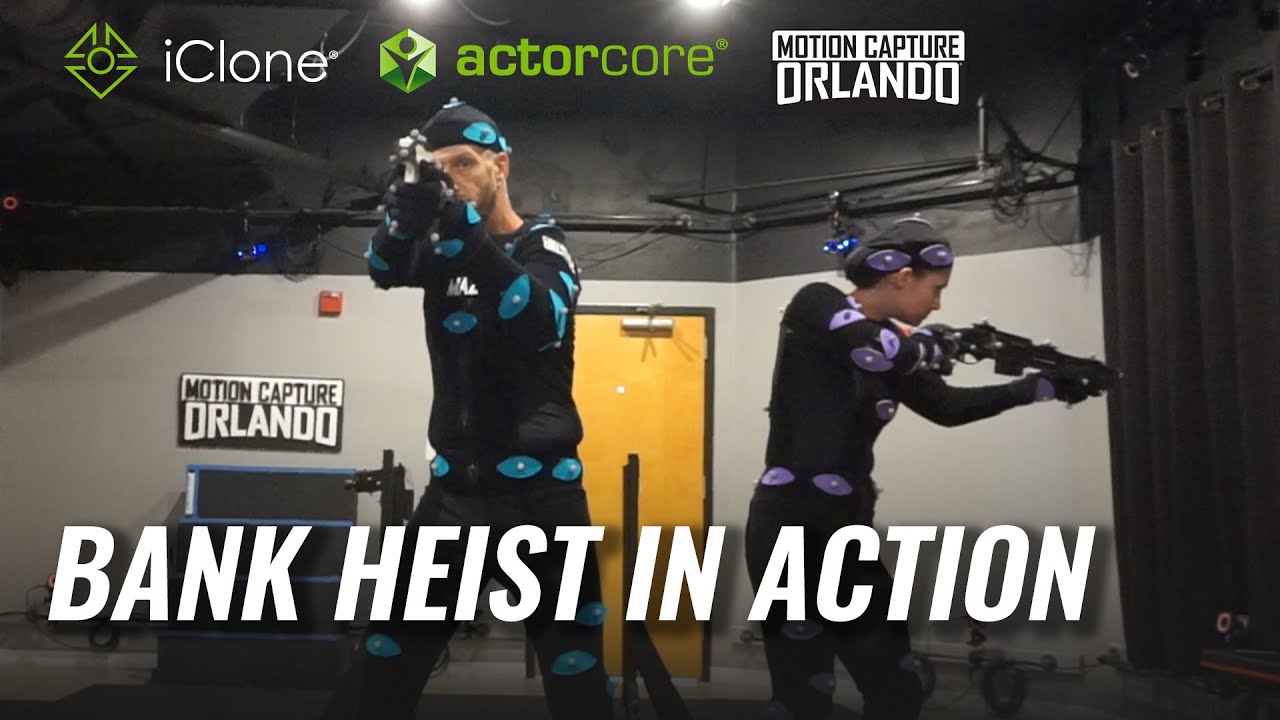 Professional Bank Heist Mocap Animations for Action Films | ActorCore & iClone