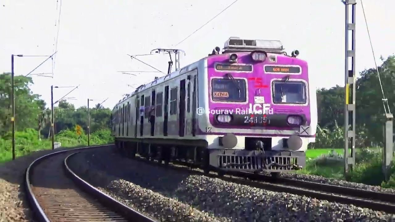   ICF & ONOL  Local Train on & 90-Degree Turn | Indian Railways