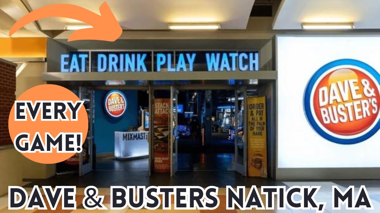 Dave & Busters, Натик, Массачусетс | КРУПНЫЙ ТУР ПО АРКАДЕ 2024 😱