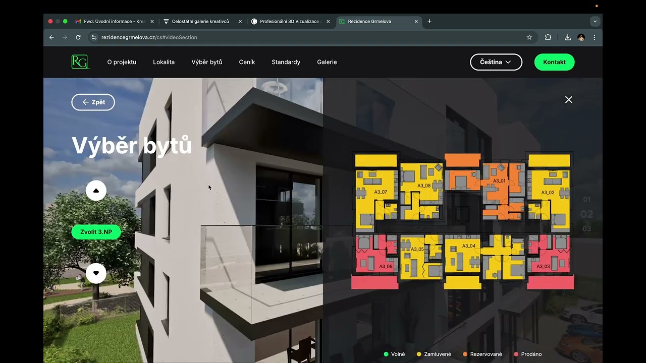 Innovative Interactive ArchViz Website For Development Projects