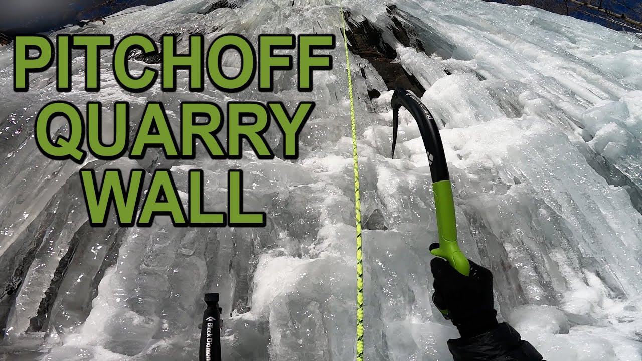 Ice Climbing PITCHOFF QUARRY WALL - Keene Valley NY