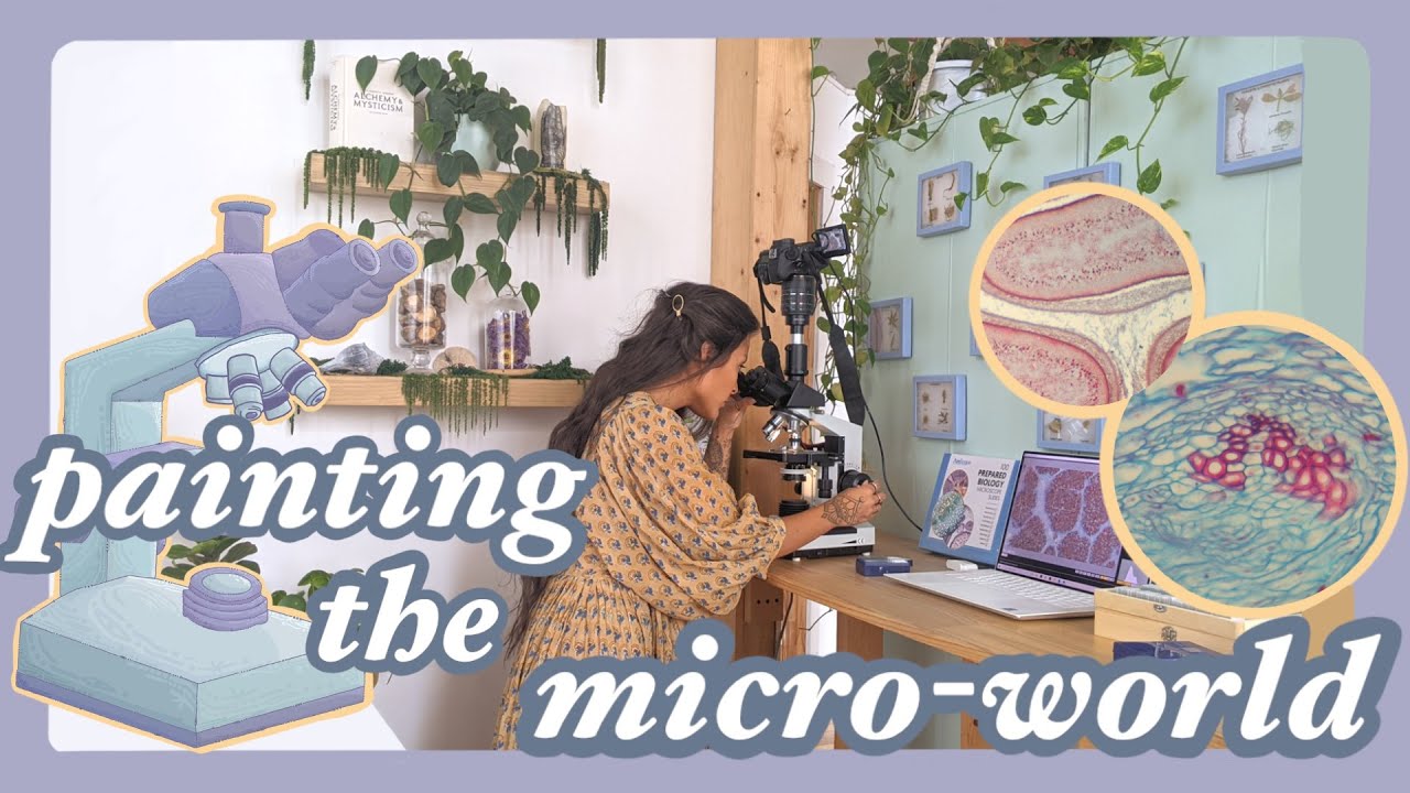 How I Use my Microscope to Paint ✿