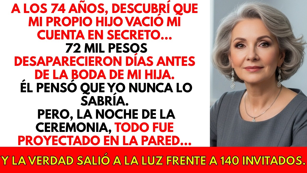 Mi Hijo Robó 72 Mil de Mi Cuenta… En la Boda, la Verdad Fue Proyectada Para Todos...