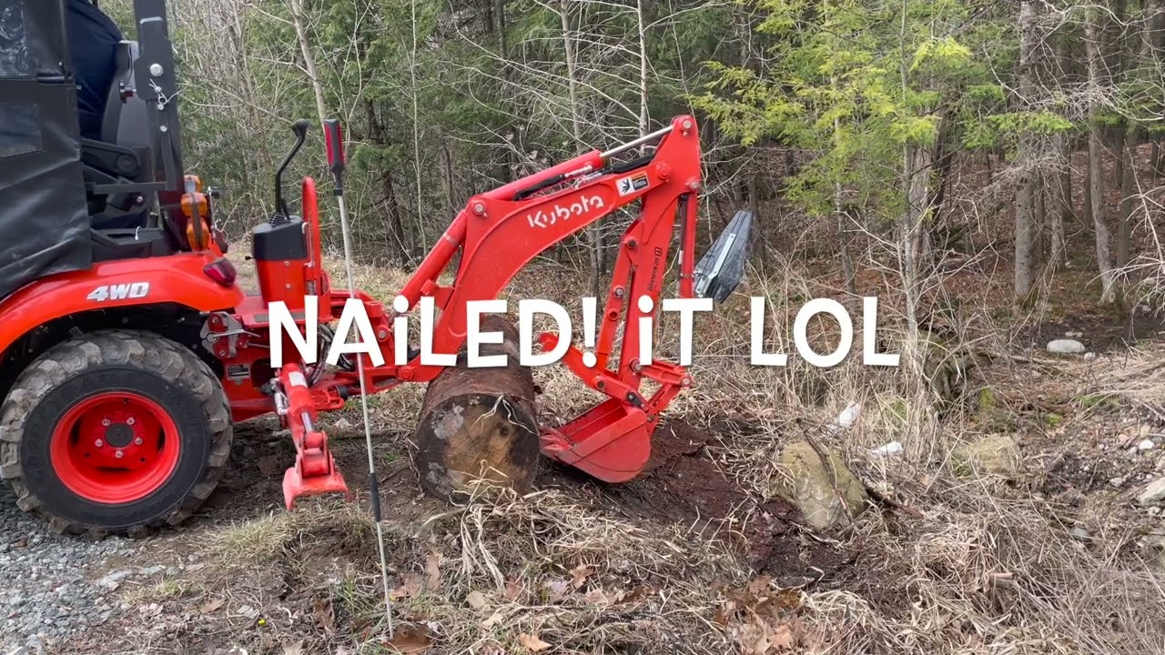 #8. Using the Original Tractor Cab 12078 with the BX23s backhoe... Can it be done? HD 1080p