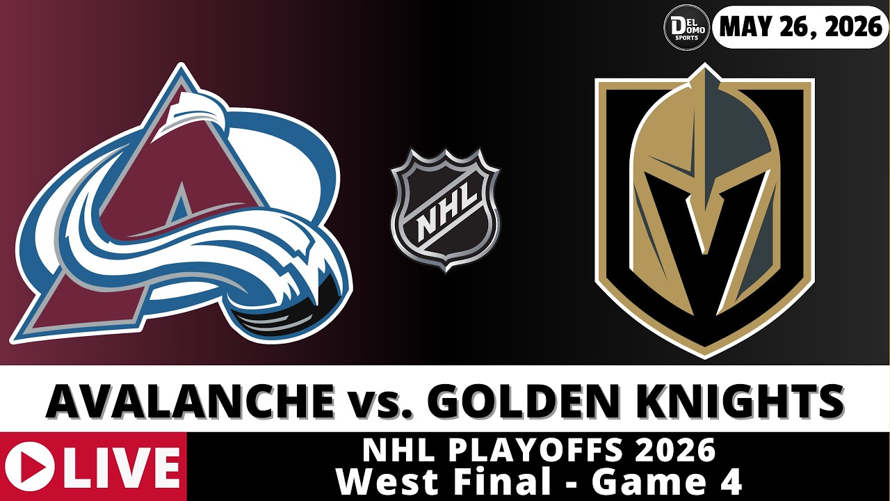 COLORADO AVALANCHE VS VEGAS GOLDEN KNIGHTS 🏒 NHL Playoffs Game Score Radio Play-by-Play