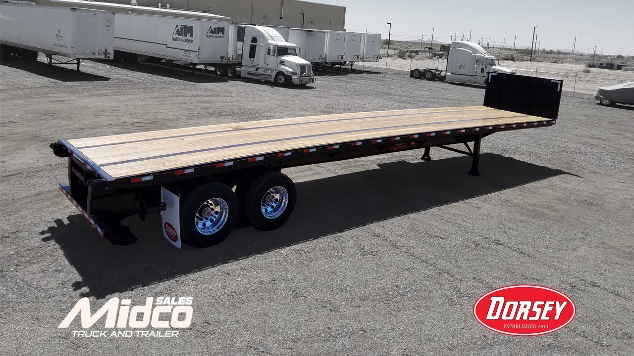 Dorsey Flatbed Trailer With Forklift Piggyback Kit