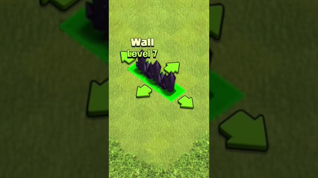 Upgrade Wall Level 1 to Max (Clash of Clans)