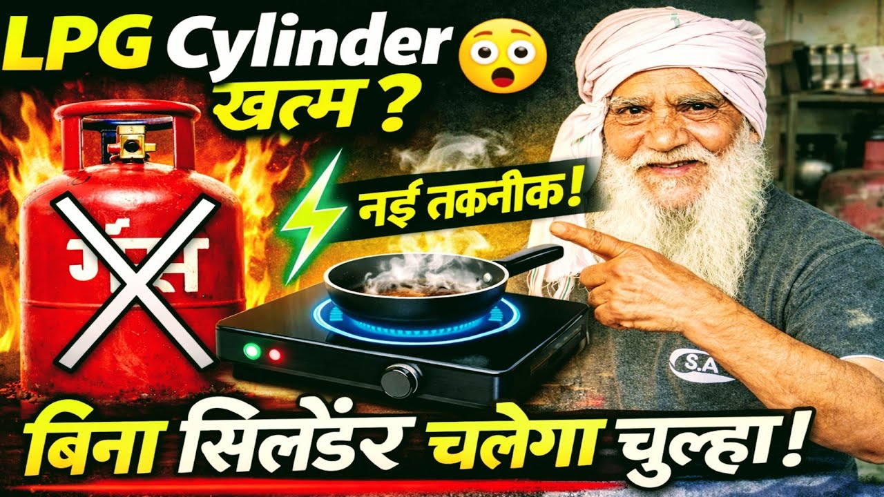 LPG Cylinder खत्म? 😱 Mulla Ji का बड़ा आविष्कार | अब बिना गैस सिलेंडर के चलेगा चूल्हा #lpg #cylinder 