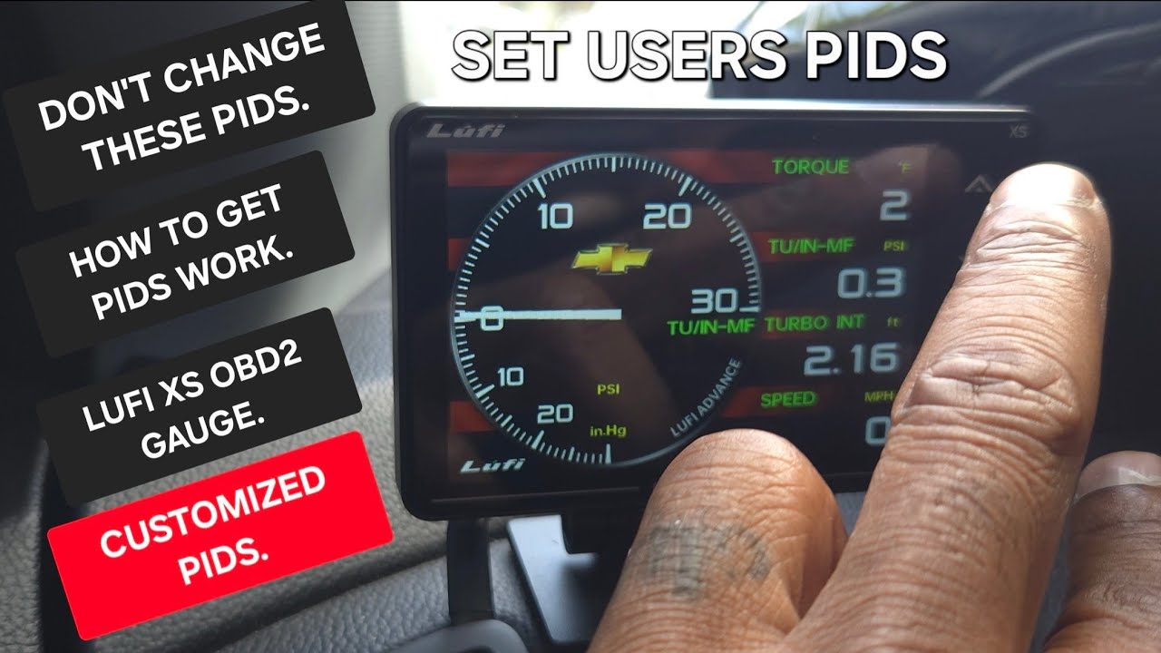 Lufi XS Obd2 Gauge TU/IN-MF PSI BOOST READING (Part 2)