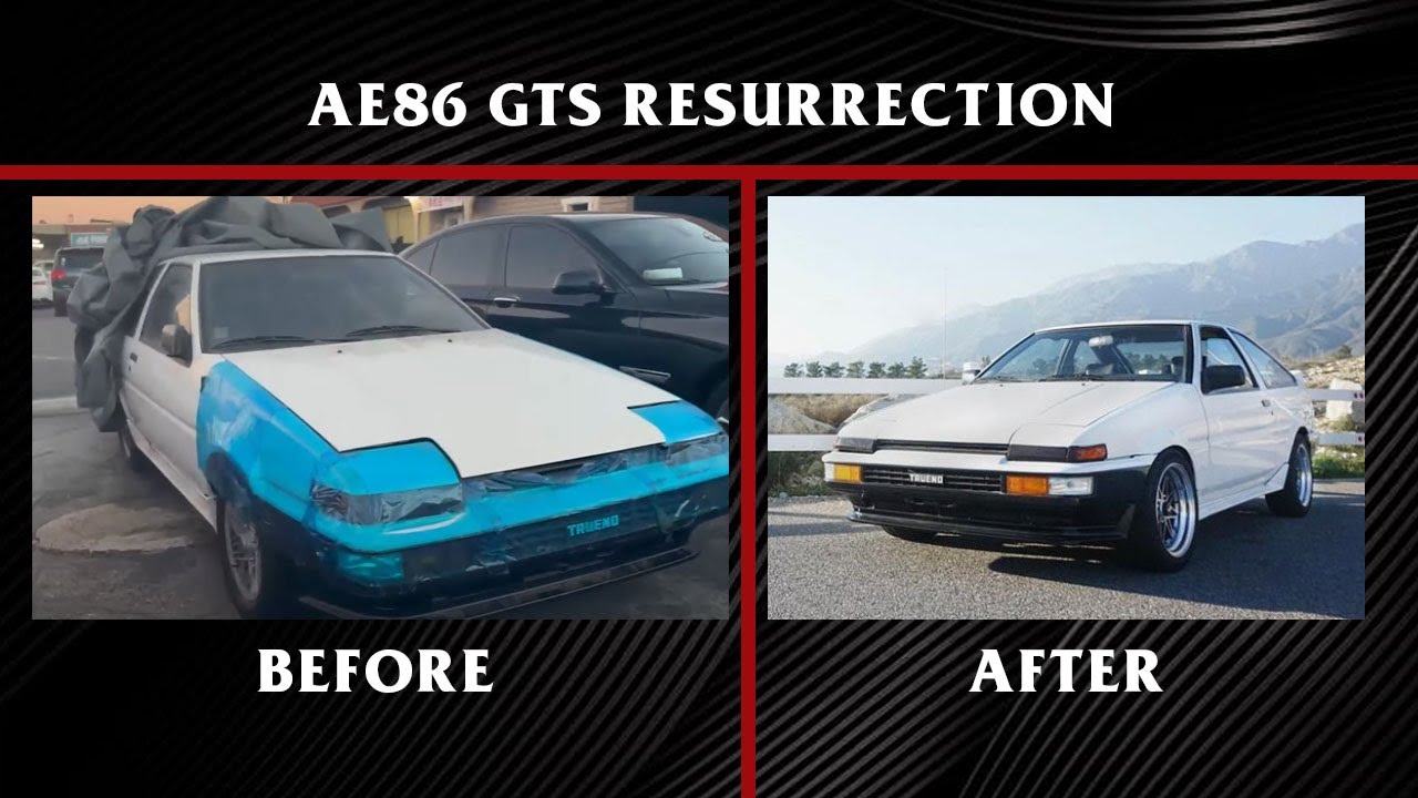 ABANDONED AE86 GT-S REBUILD IN 6 MIN