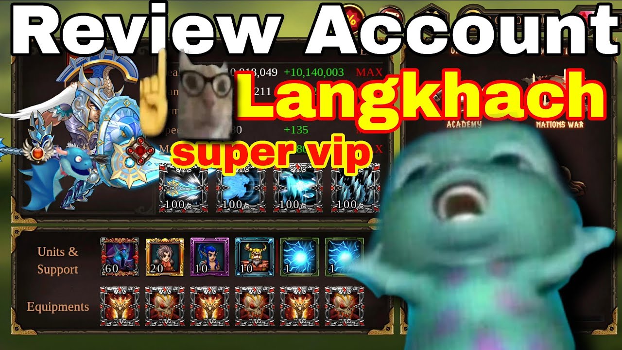 VIP HEROES! ||😎 LANGKHACH Gameplay & Review ⚔️ || Epic Heroes War