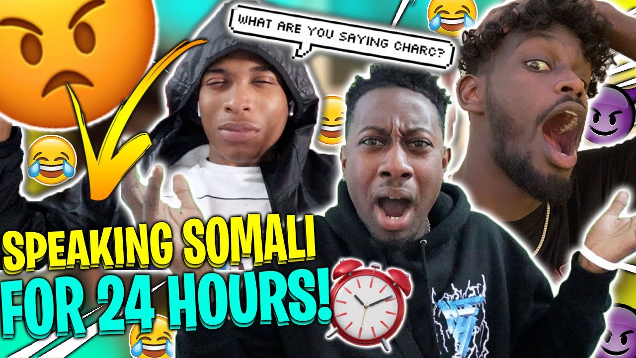 speaking ONLY SOMALI for the whole day challenge ! ft. TY AND T.O