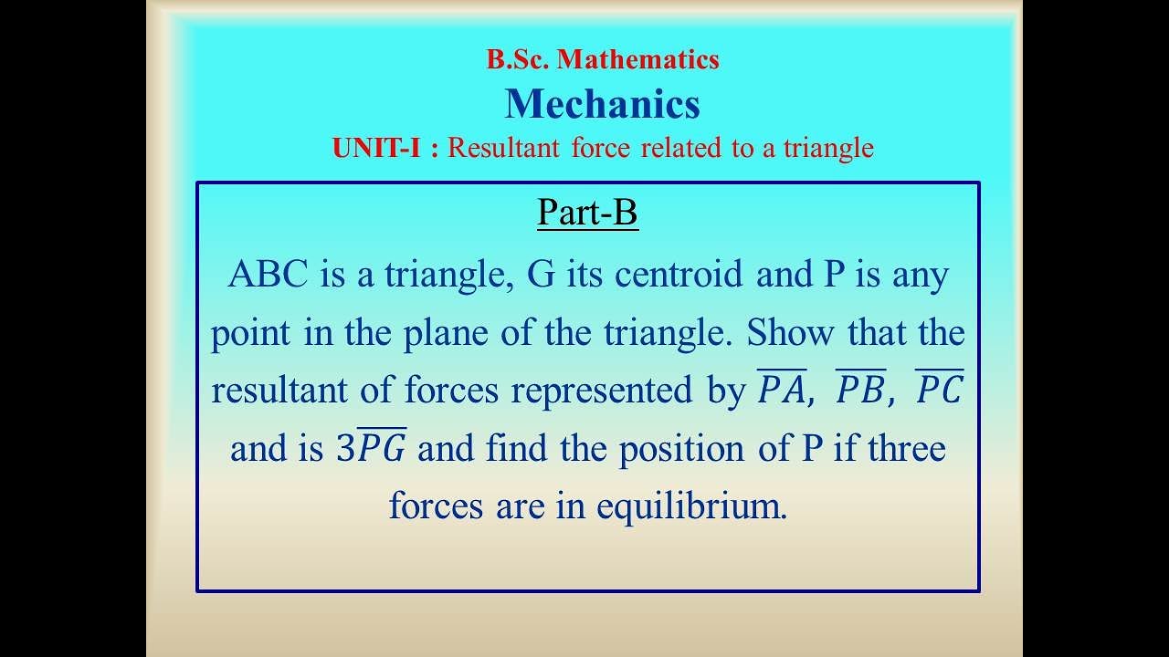 Equilibrium forces # Mechanics