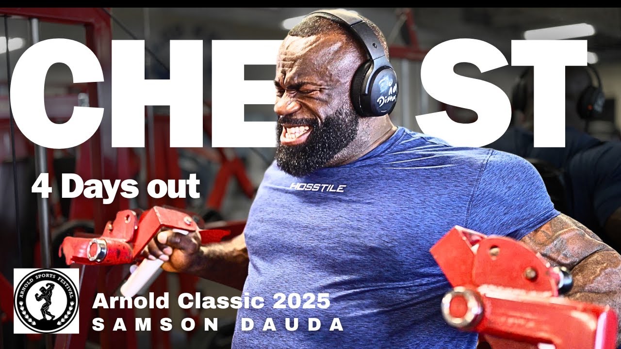 Arnold Classic 2025 series | Chest & Arms 4 days out |  Samson Dauda
